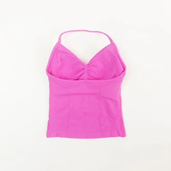 Impact Longline Strappy Top Sports Yoga Vest Women's Fitness Tank Top Gym Beautiful Open Back Bra Running Workout Halter - Image 4