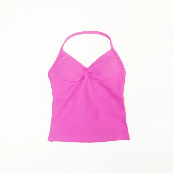 Impact Longline Strappy Top Sports Yoga Vest Women's Fitness Tank Top Gym Beautiful Open Back Bra Running Workout Halter - Image 3