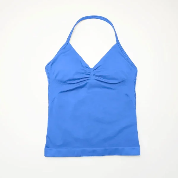 Impact Longline Strappy Top Sports Yoga Vest Women's Fitness Tank Top Gym Beautiful Open Back Bra Running Workout Halter - Image 10